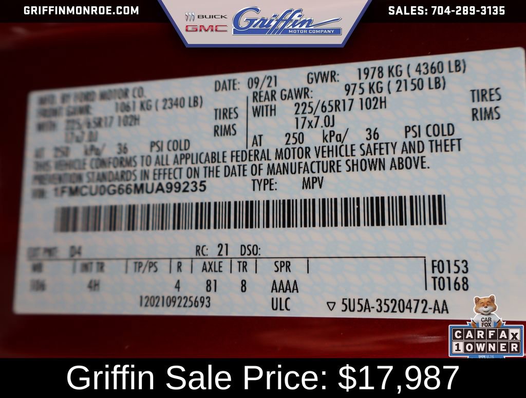 Used 2021 Ford Escape SE w/ Convenience Package FWD image 45