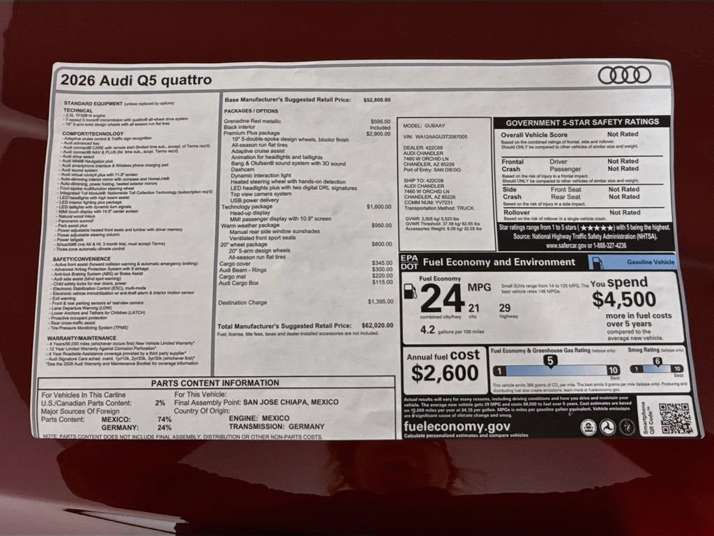 New 2026 Audi Q5 Premium AWD/4WD image 9