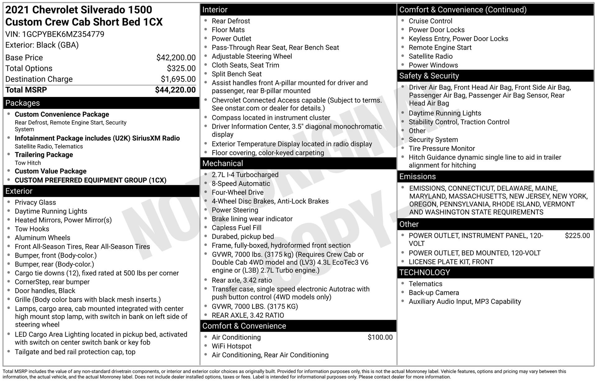 Used 2021 Chevrolet Silverado 1500 Custom image 29