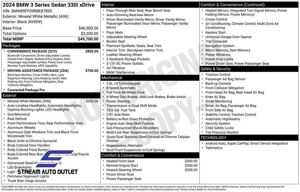 Used 2024 BMW 330i xDrive Sedan w/ Convenience Package image 33