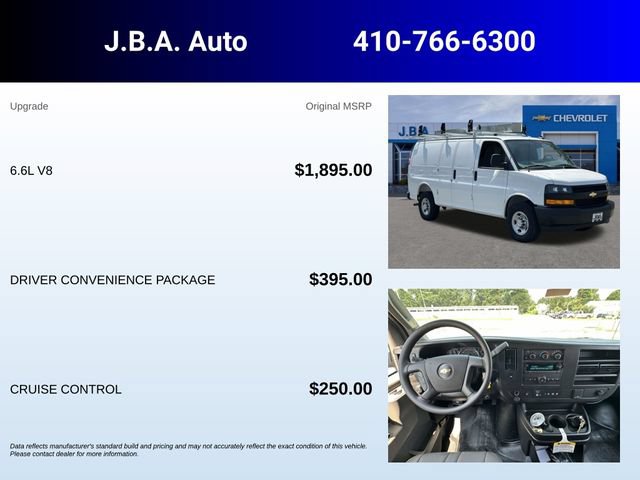 New 2025 Chevrolet Express 2500 w/ Driver Convenience Package RWD image 5