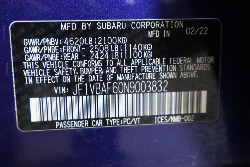 Used 2022 Subaru WRX Premium w/ Popular Package #1 image 36