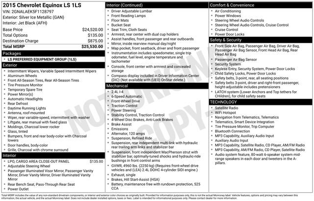 Used 2015 Chevrolet Equinox LS FWD image 31