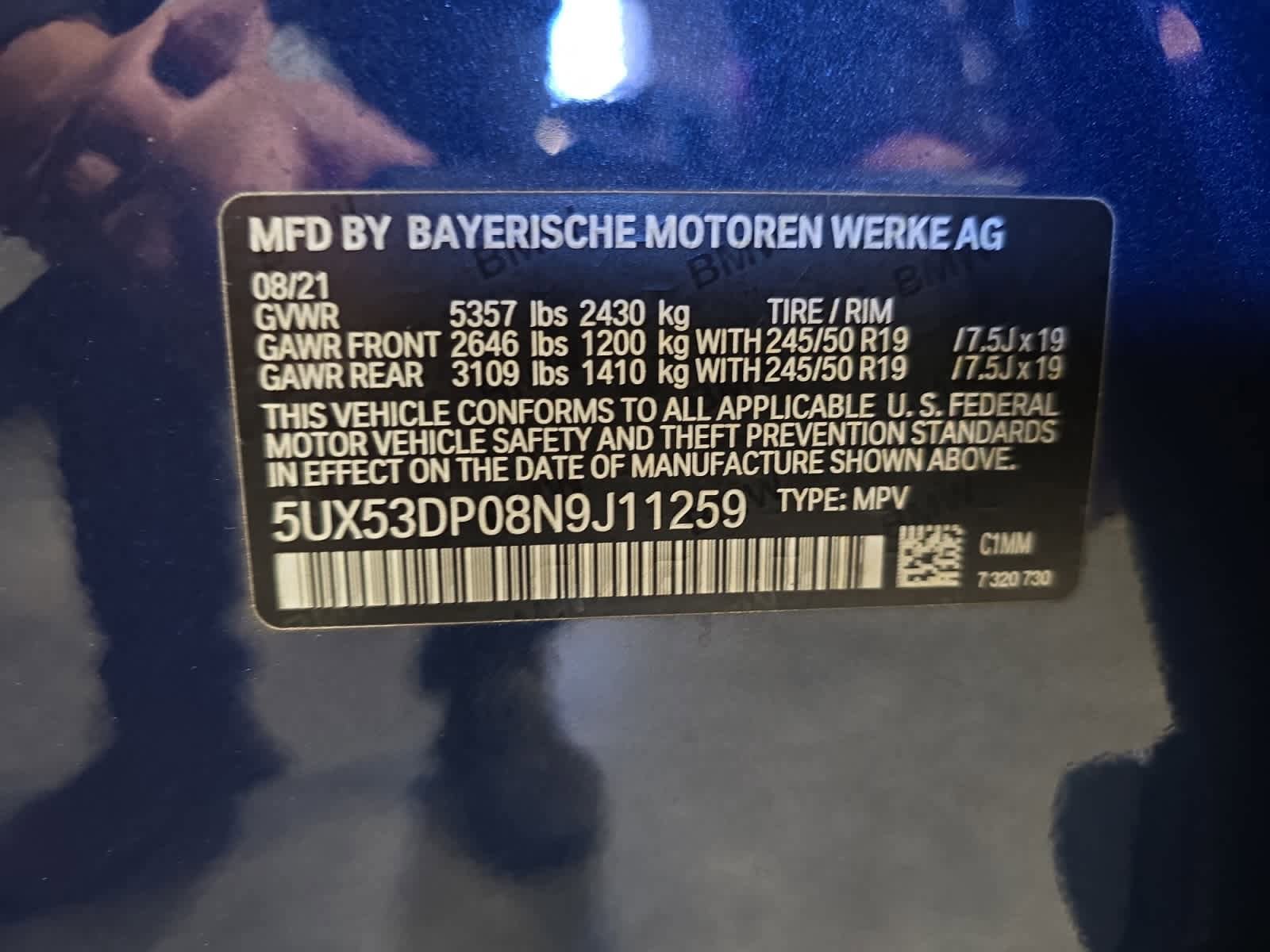 Used 2022 BMW X3 xDrive30i w/ Premium Package image 22