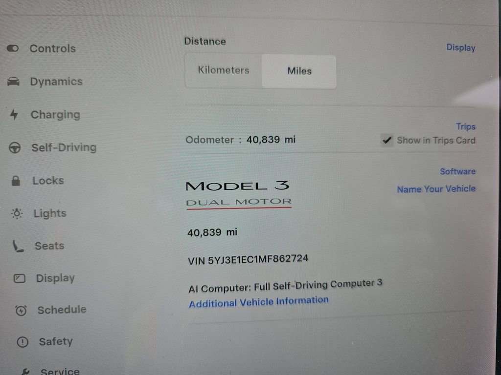 Used 2021 Tesla Model 3 Performance AWD/4WD image 2
