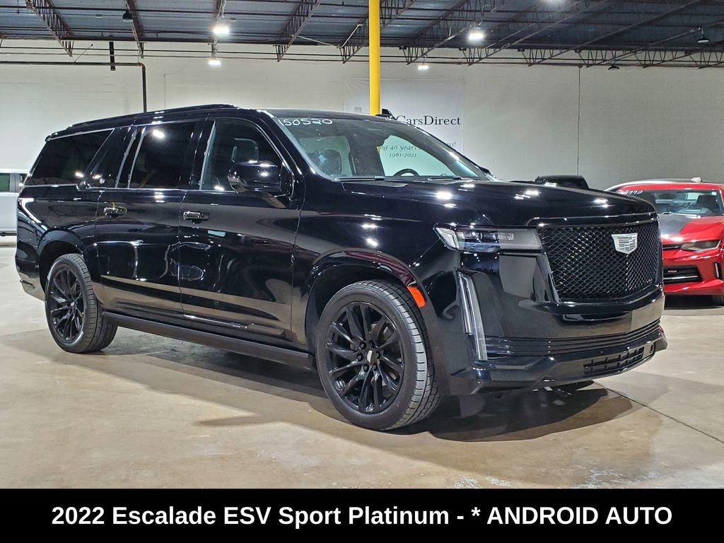Used 2022 Cadillac Escalade ESV Sport Platinum w/ LPO, ONYX Package AWD/4WD image 3