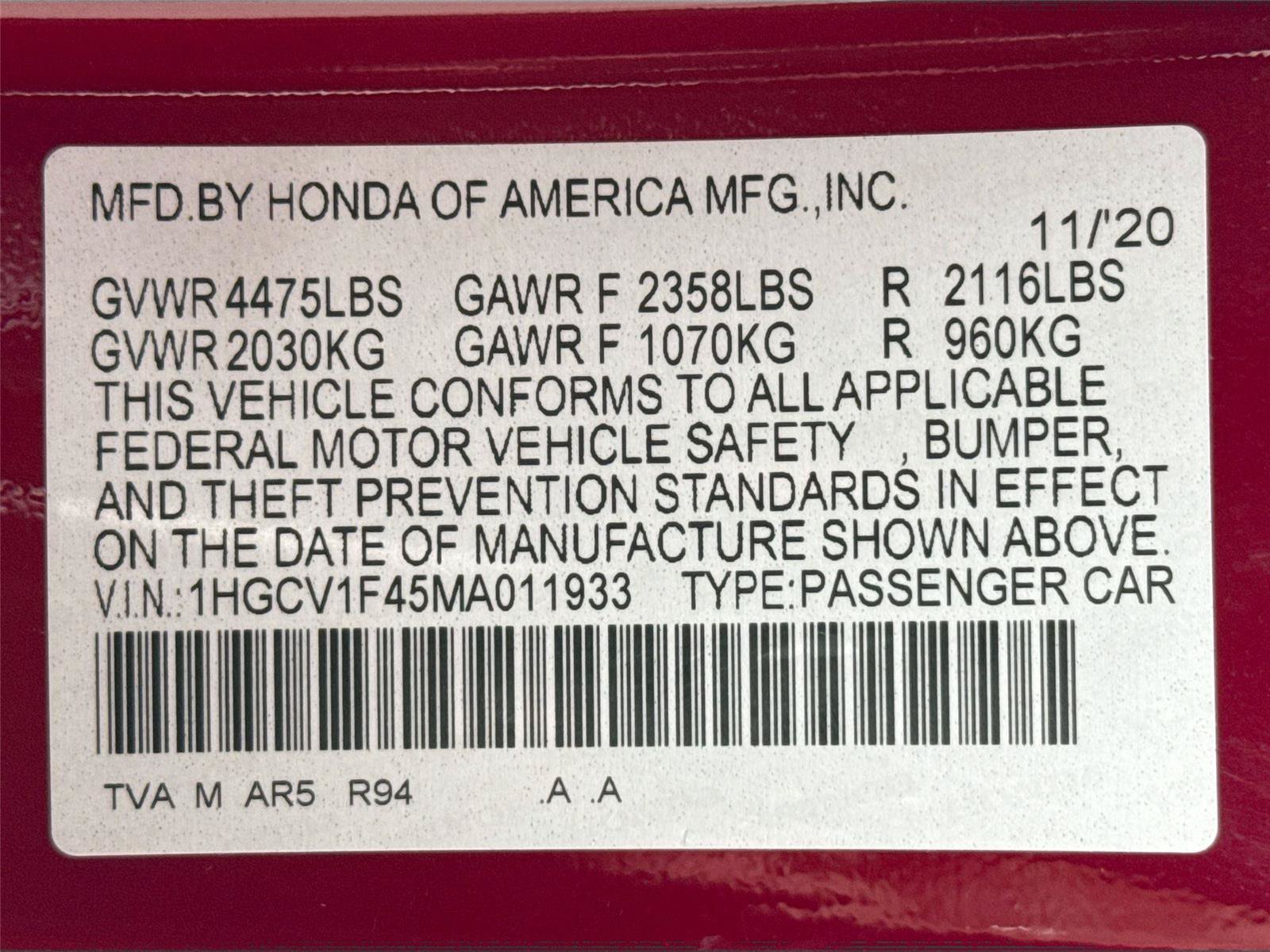 Used 2021 Honda Accord Sport Special Edition image 40