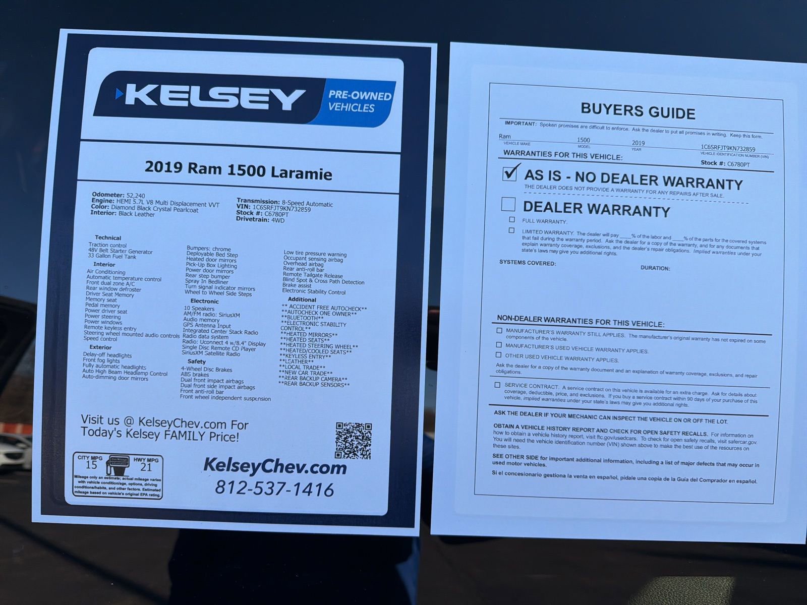 Used 2019 RAM 1500 Laramie image 34