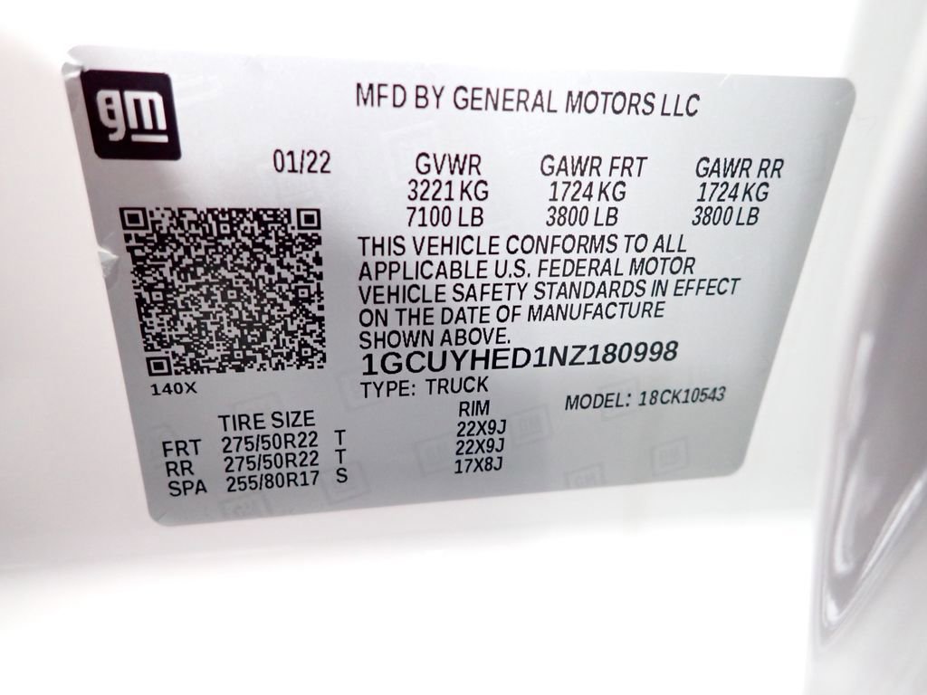 Used 2022 Chevrolet Silverado 1500 High Country w/ LPO, Dark Essentials Package AWD/4WD image 53