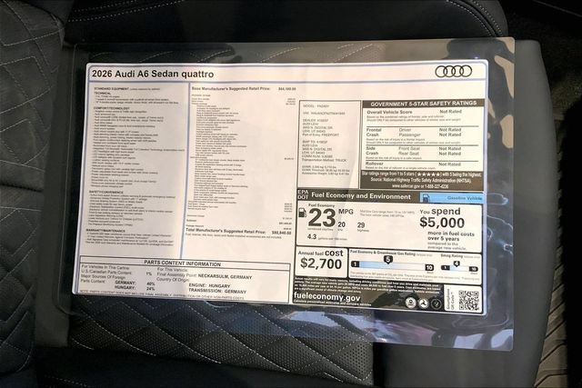 New 2026 Audi A6 Prestige AWD/4WD image 12