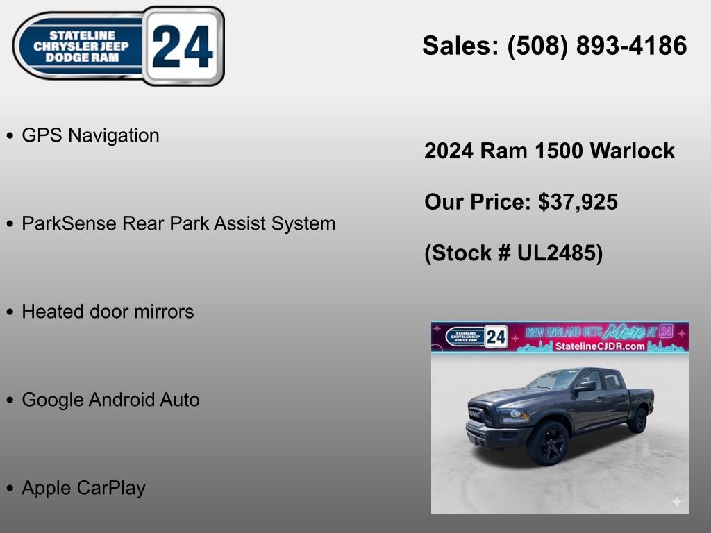 Certified 2024 RAM 1500 Warlock w/ Electronics Group AWD/4WD image 6