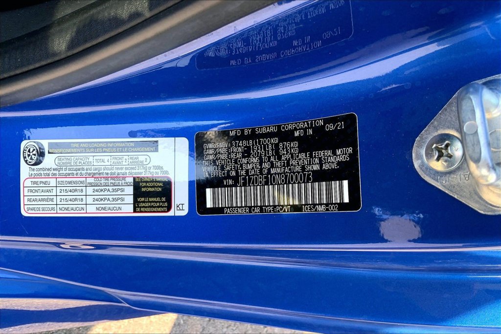 Used 2022 Subaru BRZ Limited RWD image 15