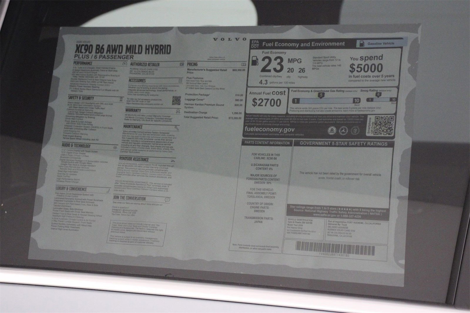 New 2026 Volvo XC90 B6 Plus image 18