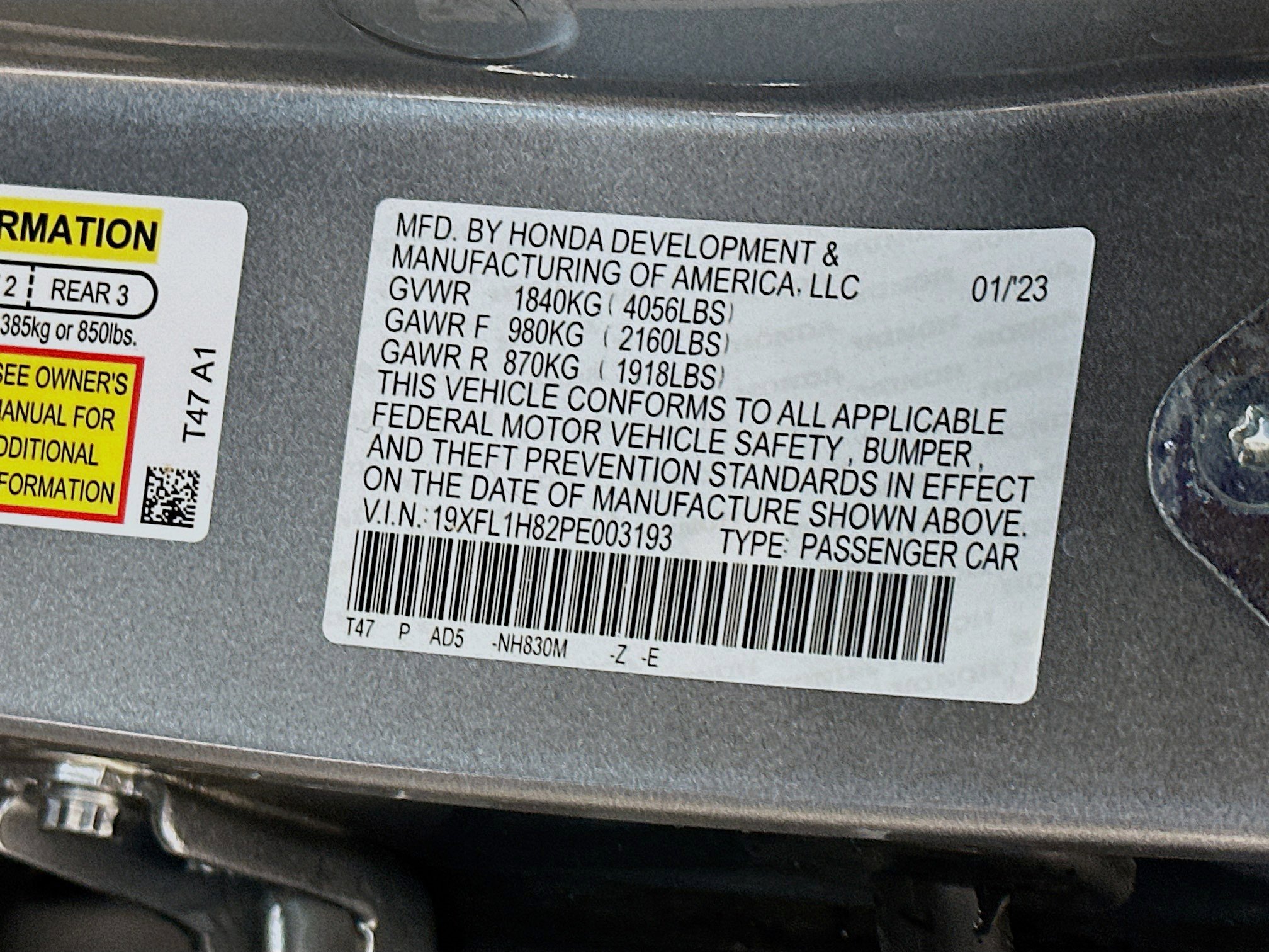 Used 2023 Honda Civic Sport Touring image 12