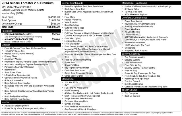 Used 2014 Subaru Forester 2.5i Premium w/ Popular Package #1 image 37