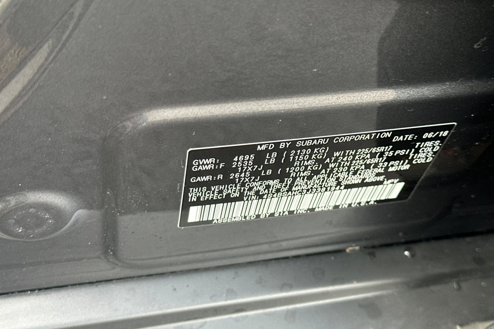 Used 2018 Subaru Outback 2.5i Premium image 33