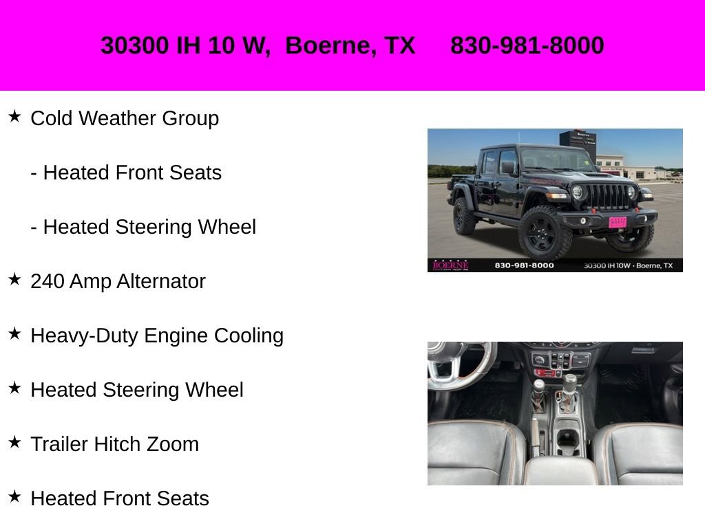 Used 2023 Jeep Gladiator Mojave w/ Cold Weather Group AWD/4WD image 20