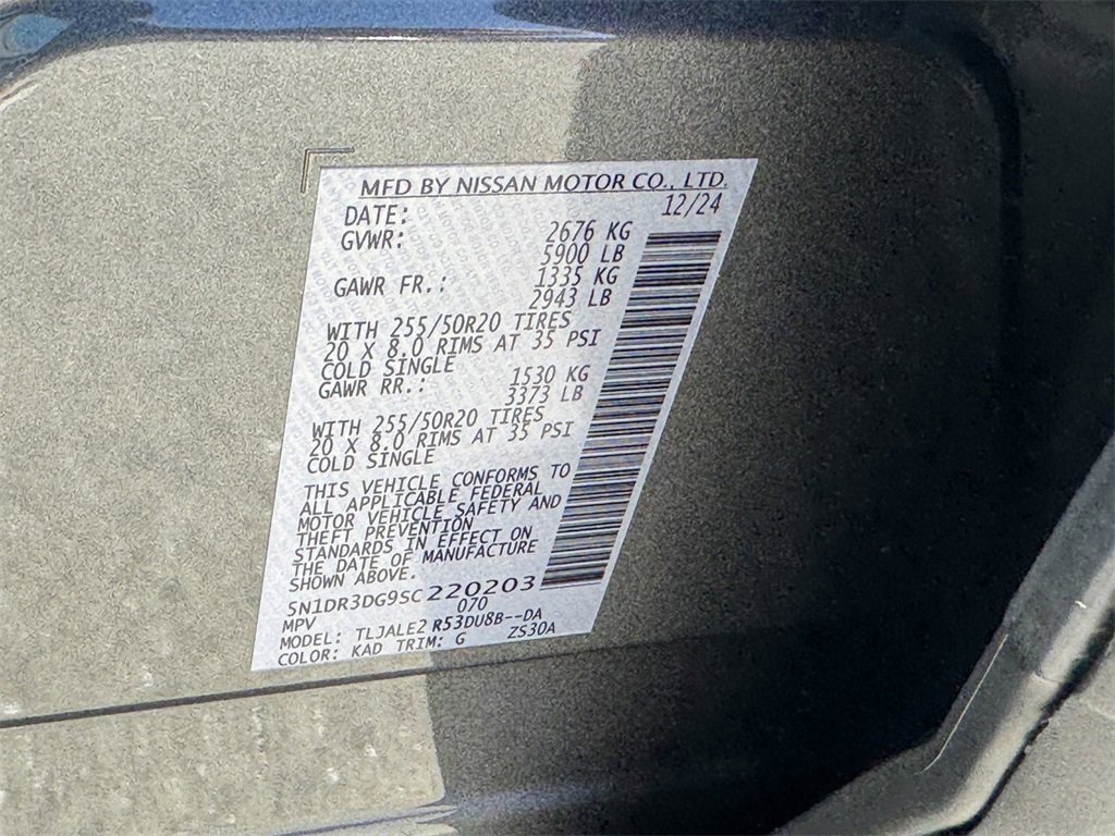 New 2025 Nissan Pathfinder Platinum w/ Lighting Package (N93) image 35