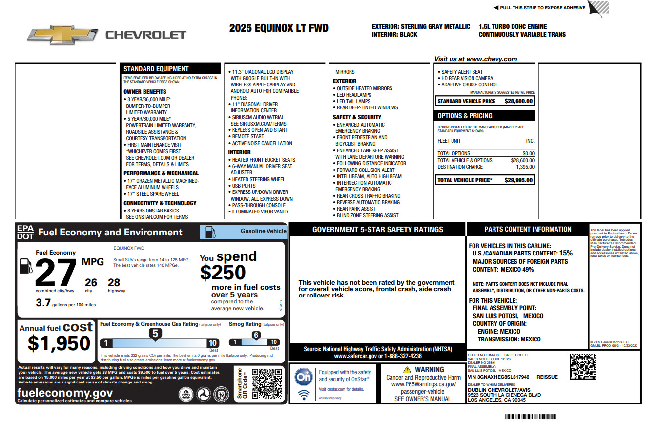 Used 2025 Chevrolet Equinox LT FWD image 32