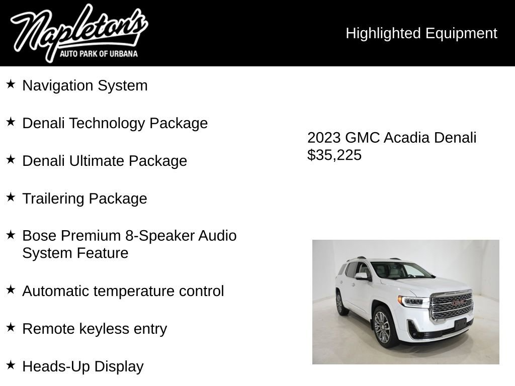 Used 2023 GMC Acadia Denali w/ Denali Ultimate Package AWD/4WD image 15