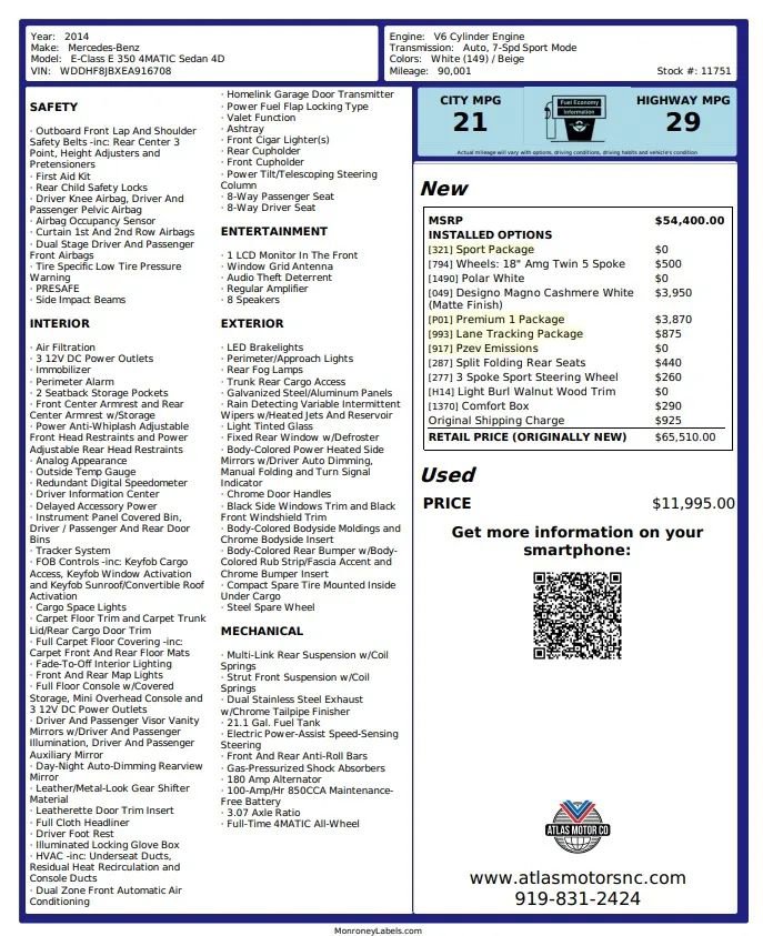 Used 2014 Mercedes-Benz E 350 4MATIC Sedan image 3