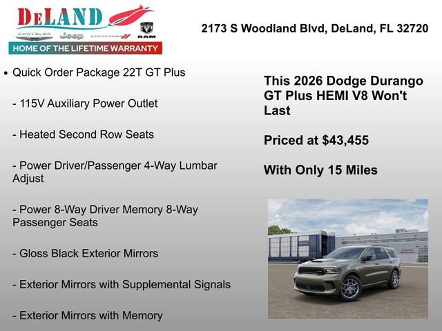 New 2026 Dodge Durango GT image 13
