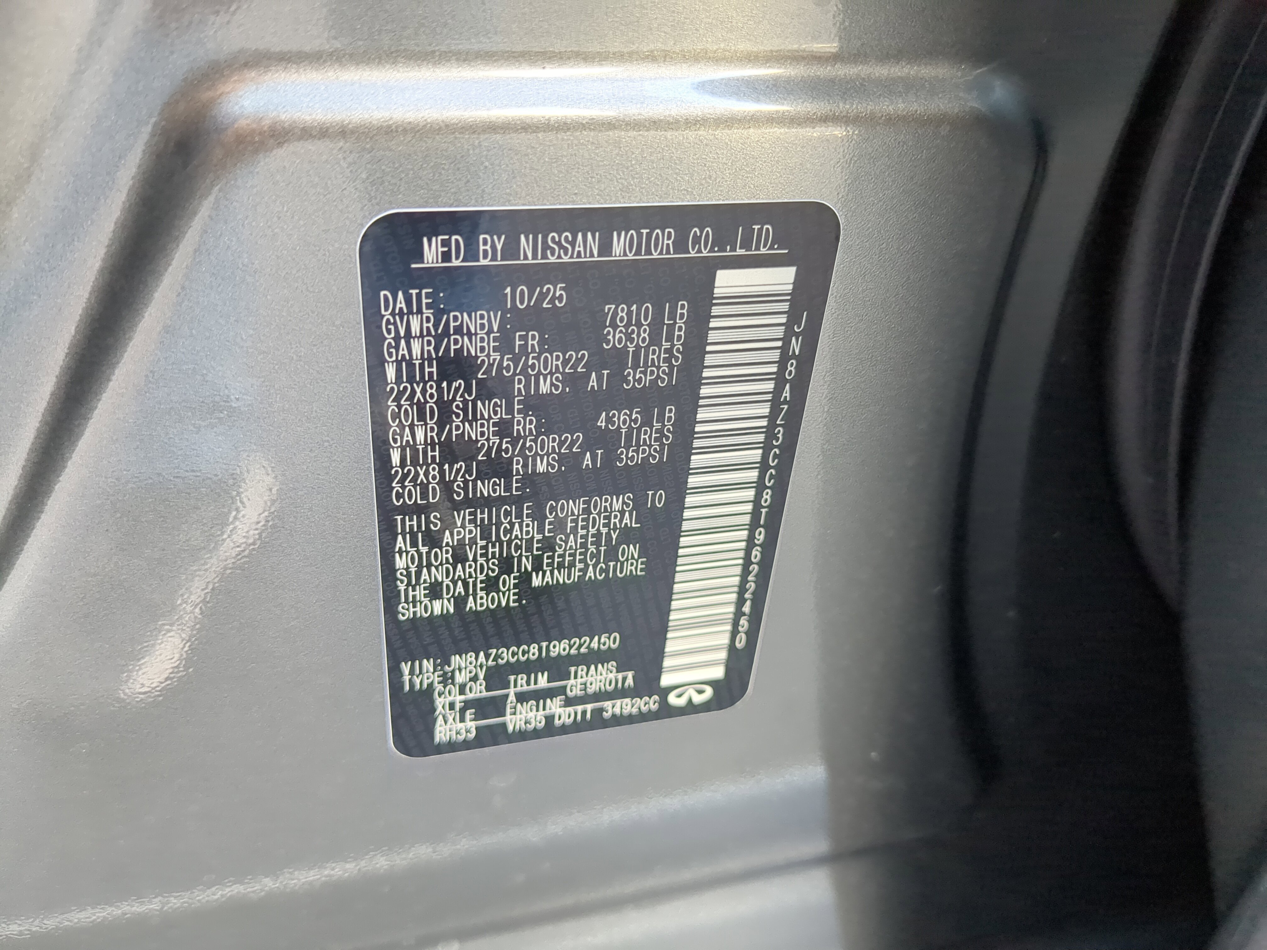 New 2026 INFINITI QX80 Autograph w/ Premium Cargo Package image 35