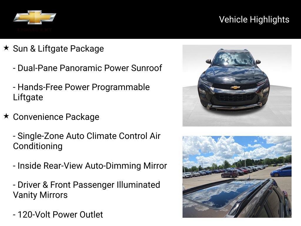 Used 2022 Chevrolet TrailBlazer ACTIV w/ Sun and Liftgate Package FWD image 21