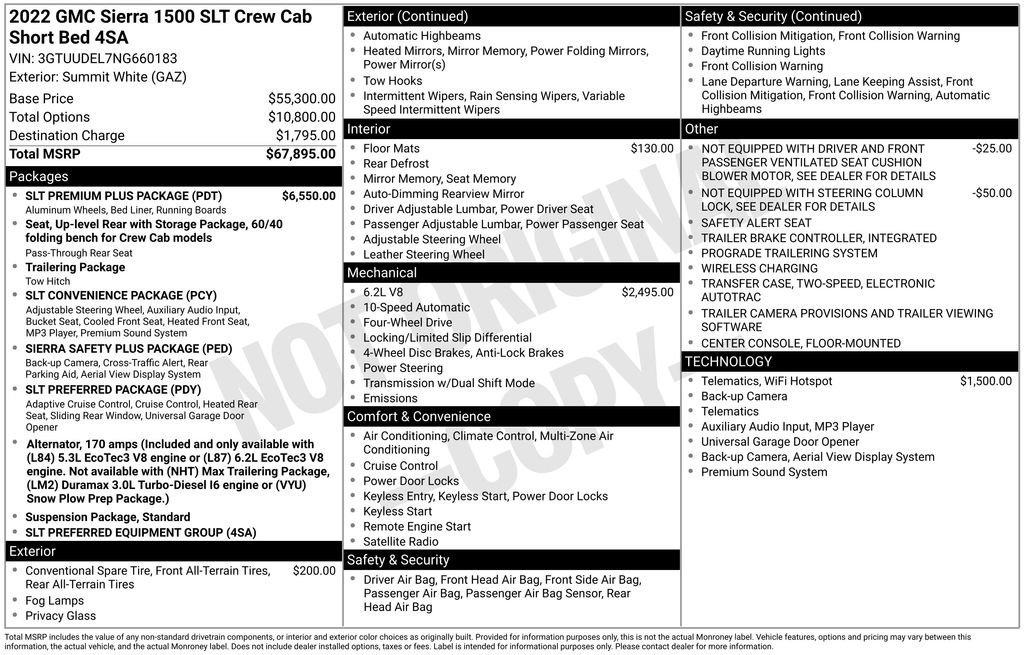 Certified 2022 GMC Sierra 1500 SLT w/ SLT Premium Plus Package image 2