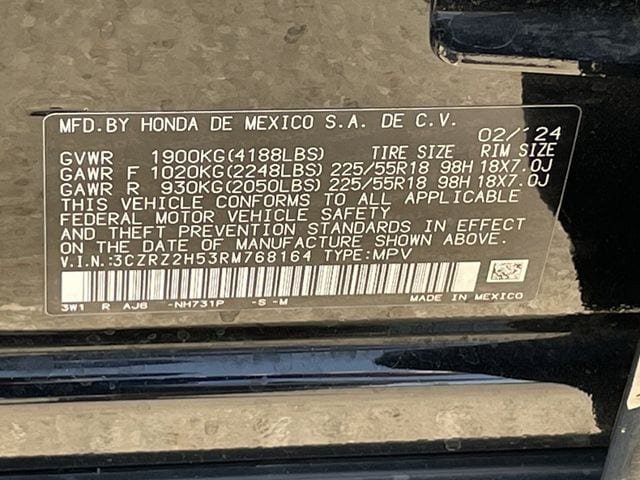 Certified 2024 Honda HR-V Sport image 29