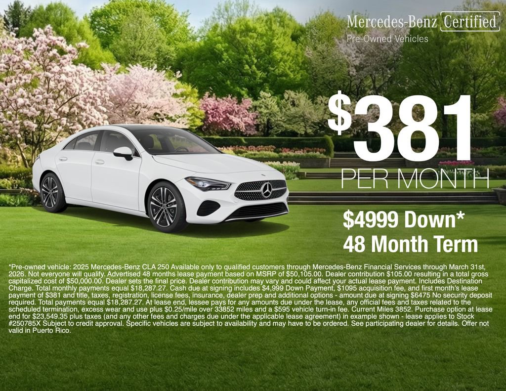 Certified 2025 Mercedes-Benz CLA 250 4MATIC image 3