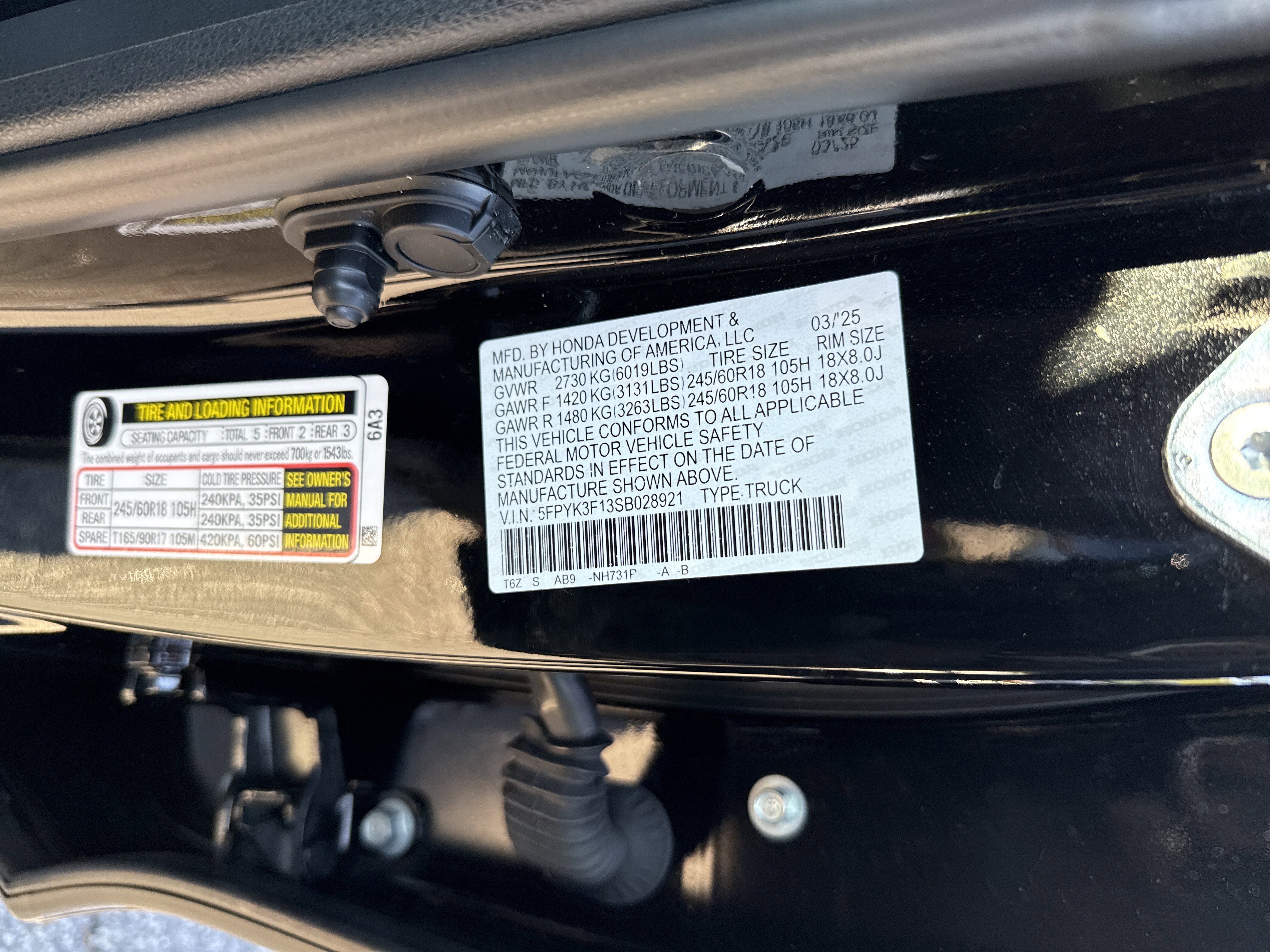 Certified 2025 Honda Ridgeline Sport image 34