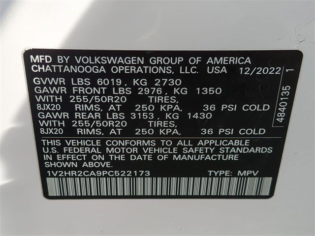 Used 2023 Volkswagen Atlas SE w/ Black Wheel Package image 35