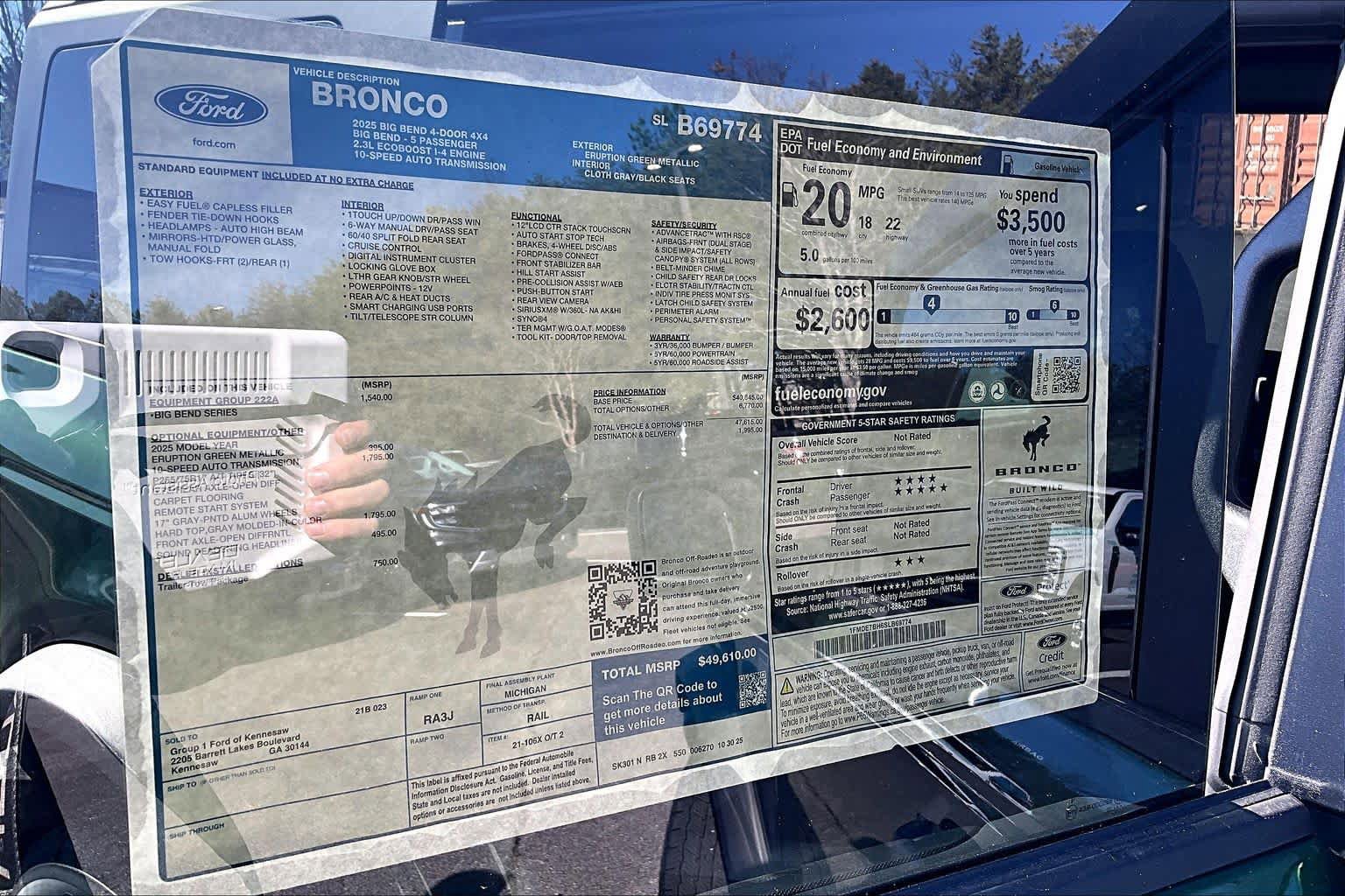 New 2025 Ford Bronco Big Bend AWD/4WD image 17