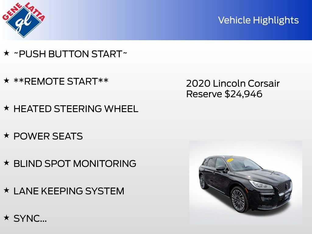 Used 2020 Lincoln Corsair Reserve w/ Equipment Group 201A AWD/4WD image 35