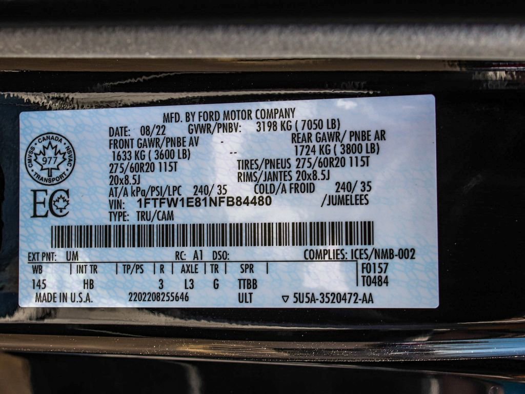Used 2022 Ford F150 Lariat w/ Equipment Group 502A High AWD/4WD image 14