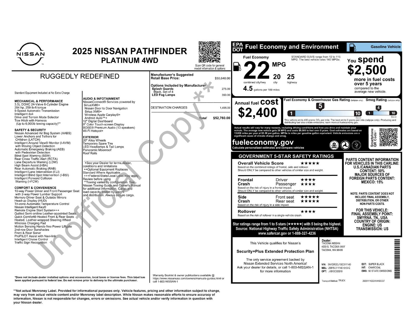 New 2025 Nissan Pathfinder Platinum image 30