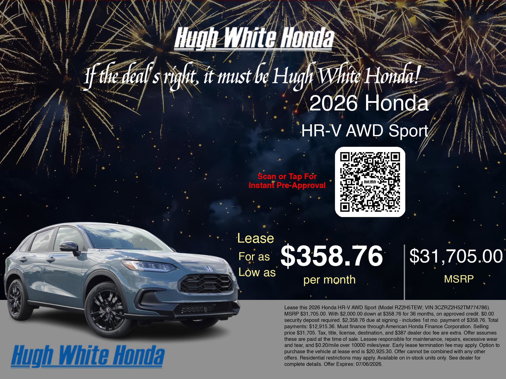 New 2026 Honda HR-V Sport image 3