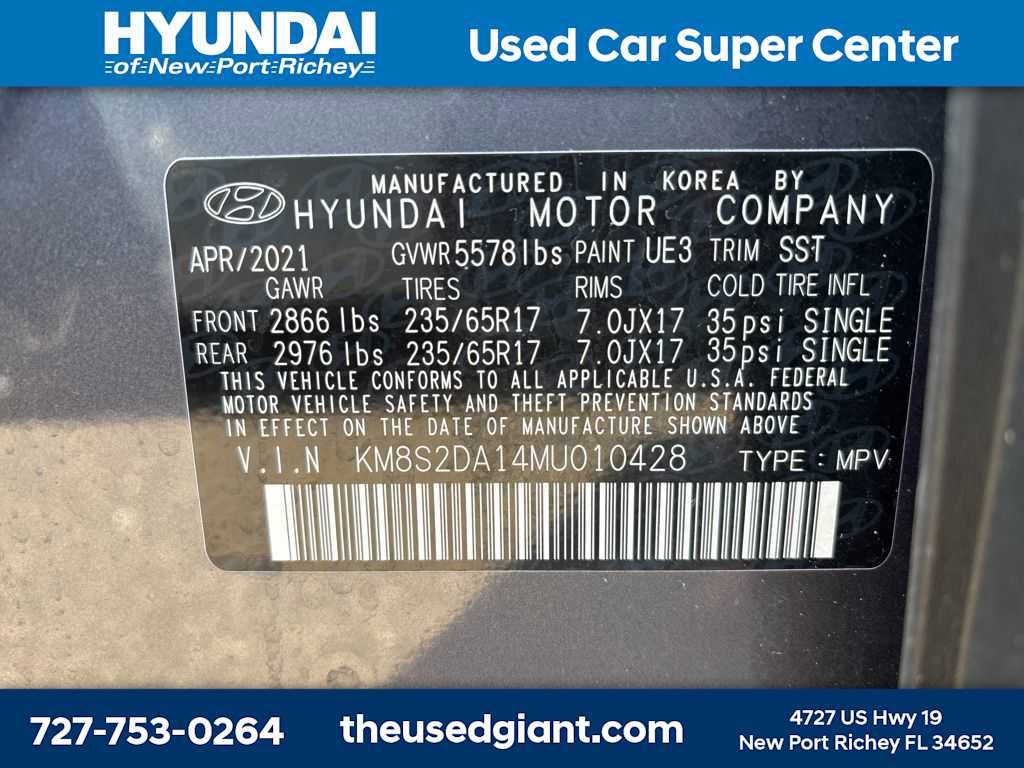 Used 2021 Hyundai Santa Fe Blue AWD/4WD image 13