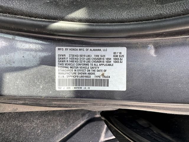 Used 2018 Honda Ridgeline RTL-T image 9