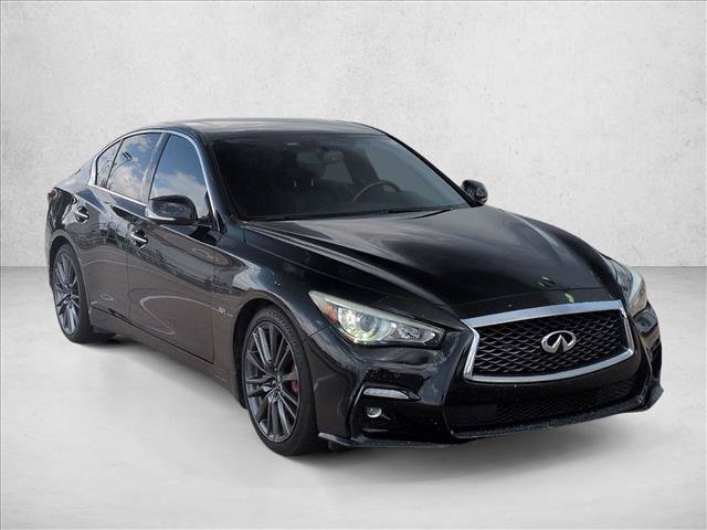 Used 2019 INFINITI Q50 Red Sport 400 w/ Sensory Package RWD image 3