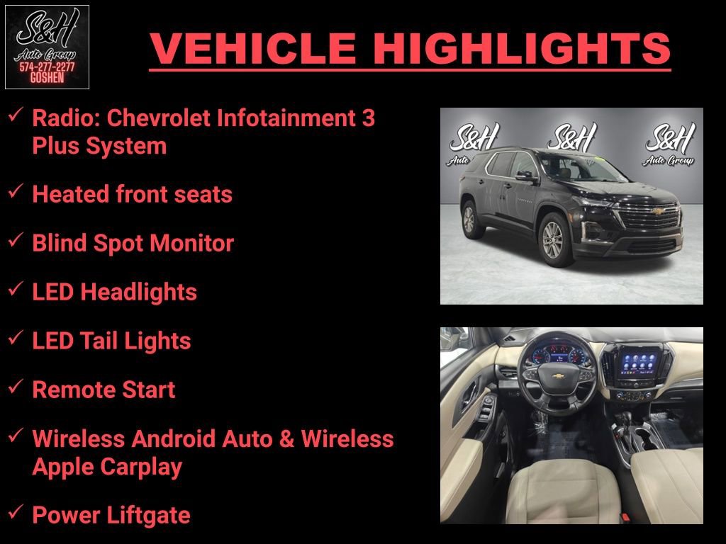 Used 2022 Chevrolet Traverse LT image 3