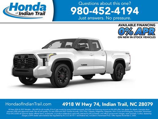 Used 2024 Toyota Tundra SR5 w/ SR5 Convenience Package AWD/4WD image 1