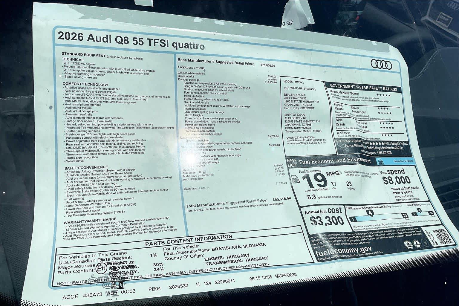 New 2026 Audi Q8 Prestige AWD/4WD image 19