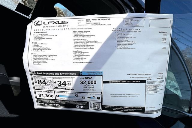 New 2026 Lexus NX 450h+ AWD w/ Luxury Package image 13