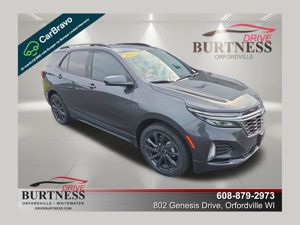 Certified 2022 Chevrolet Equinox RS w/ LPO, Floor Liner Package AWD/4WD 360° Tour