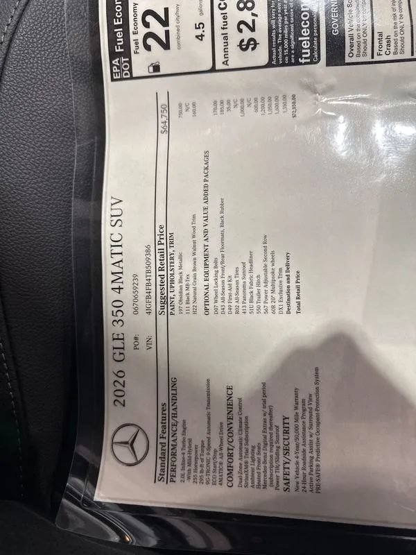 Used 2026 Mercedes-Benz GLE 350 4MATIC image 73