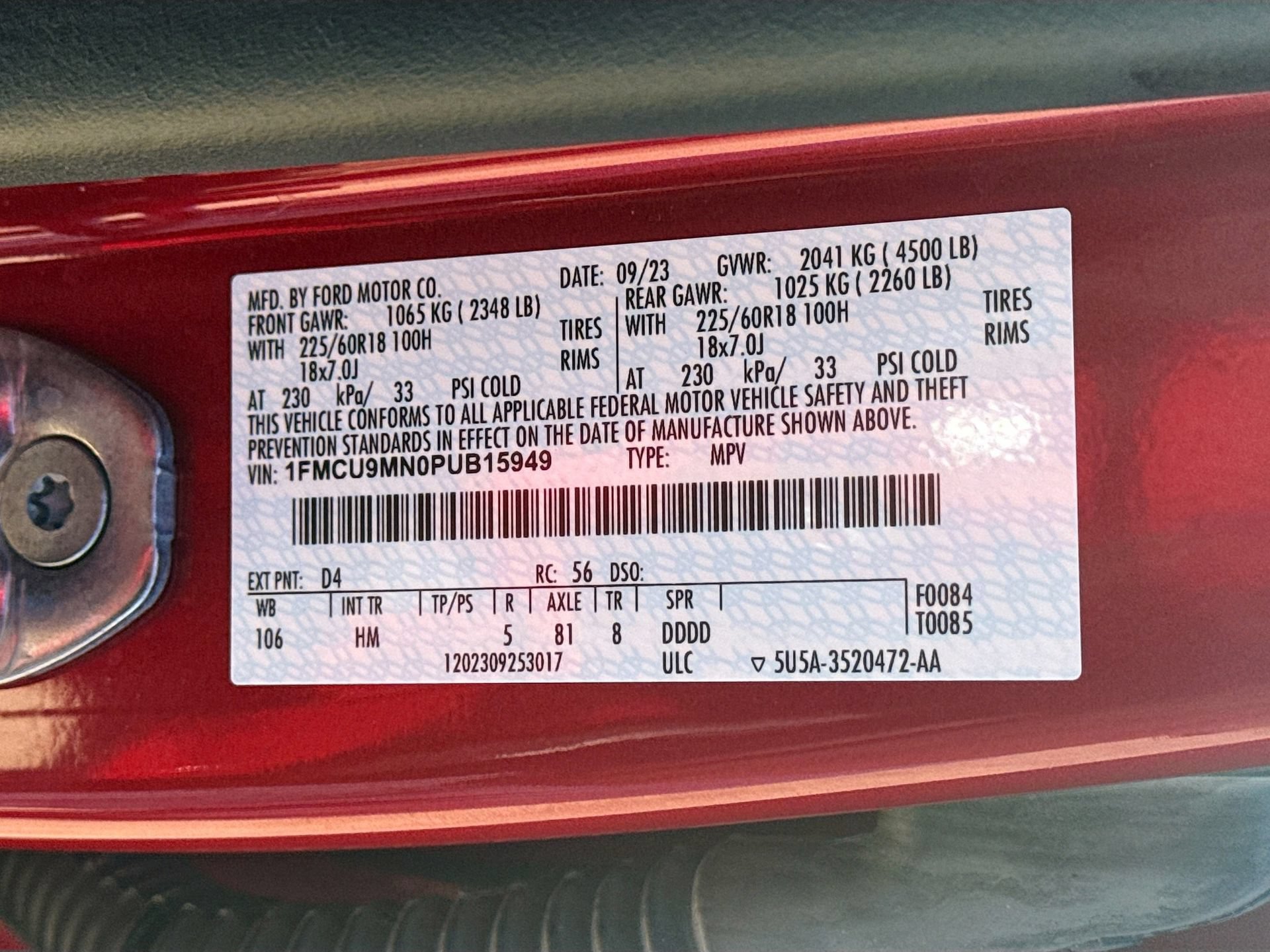 Used 2023 Ford Escape ST-Line w/ Tech Pack #1 AWD/4WD image 36