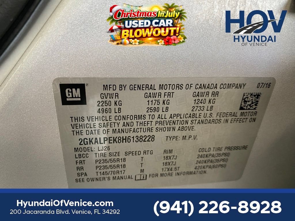 Used 2017 GMC Terrain SLT FWD image 60