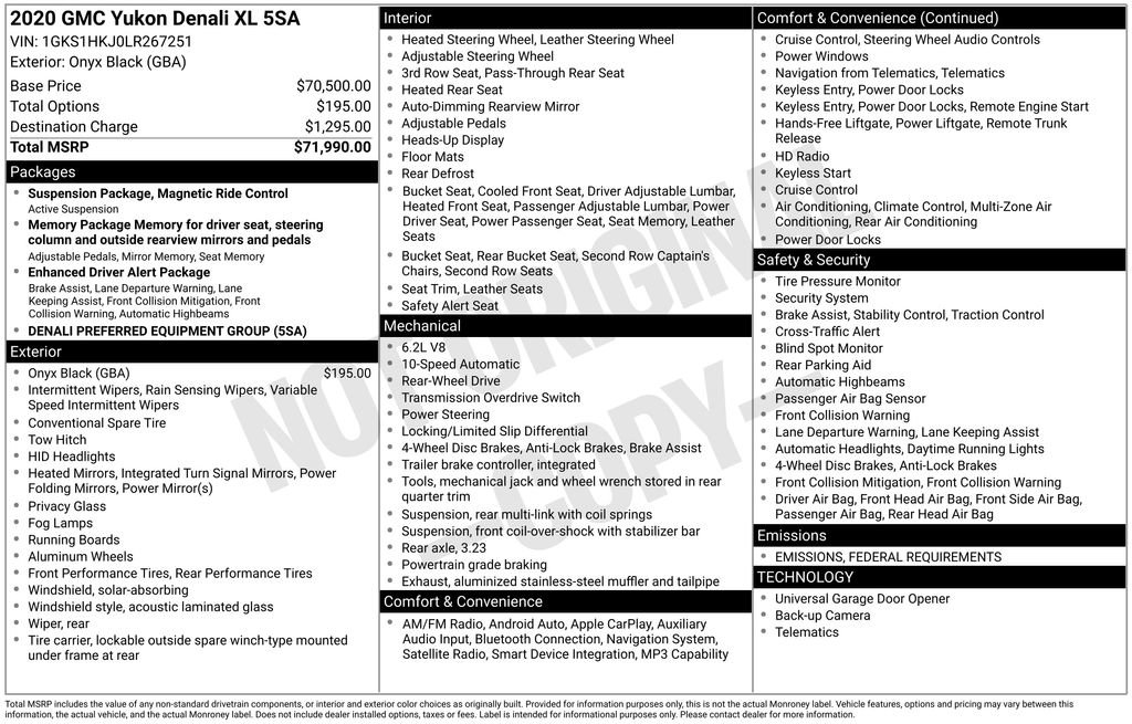 Used 2020 GMC Yukon XL Denali image 31